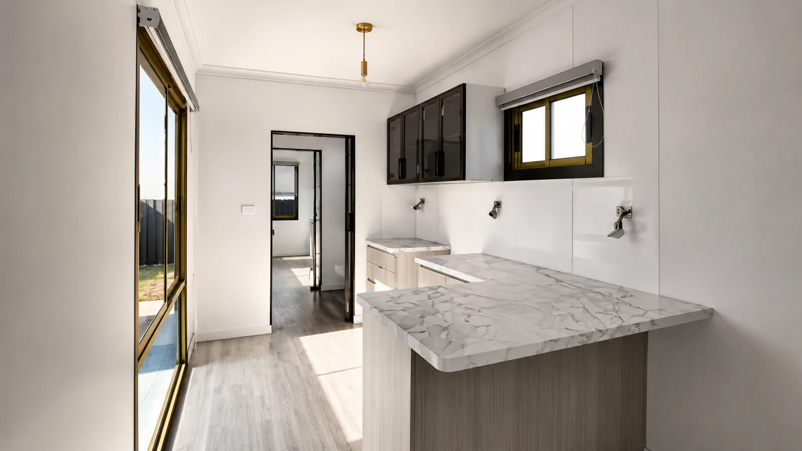 Kitchen · marble benchtop detail